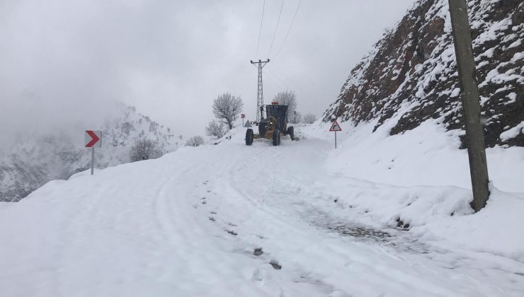 Diyarbakır’da kar nedeniyle kapanan 625 kilometre yol açıldı