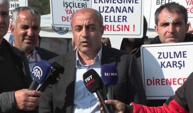 Diyarbakır’da işten çıkarılan işçilerin eylemi sürüyor