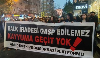 Diyarbakır’da kayyım protestosu