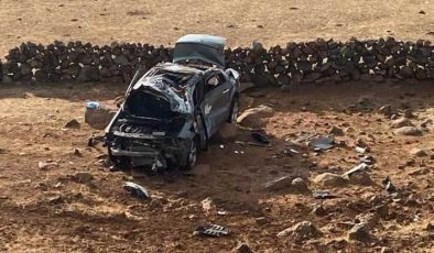 Diyarbakır’da takla atan otomobilde 2 yaralı