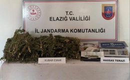 Elazığ’da jandarma operasyonu: 3 kilo esrar ele geçirildi