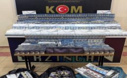 Erzincan’da 3873 paket kaçak sigara ele geçirildi
