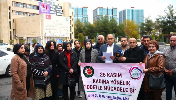 Diyarbakır’da HAK-İŞ’ten 25 Kasım’da şiddete karşı güçlü çağrı