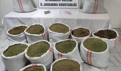 Hazro’da jandarmadan 320 kilo toz esrar operasyonu
