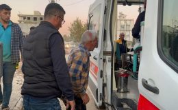 İnşaatta başına kolon demiri düşen işçi yaralandı
