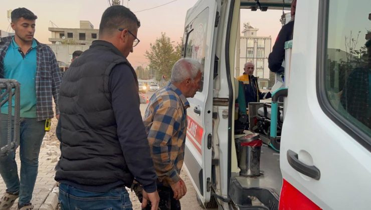 İnşaatta başına kolon demiri düşen işçi yaralandı