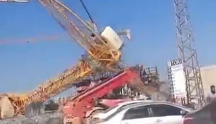 Kule vinci devrildi, operatör hayatını kaybetti