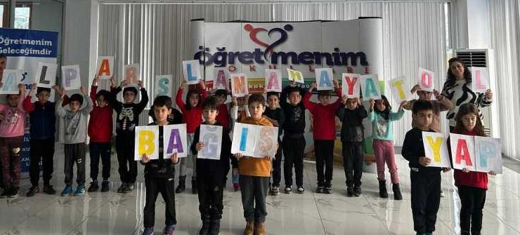 Diyarbakır’da minik öğrencilerden SMA hastası Alpaslan’a anlamlı destek