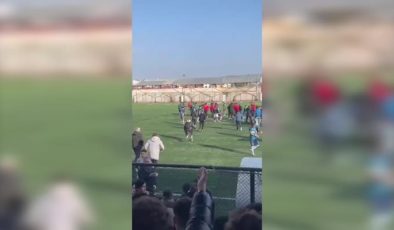 Okullar arası futbol turnuvasının ödül töreninde kavga çıktı