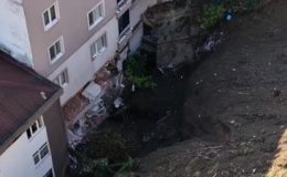 Rize’deki heyelandan etkilenen bina sakinleri yaşadıklarını anlattı
