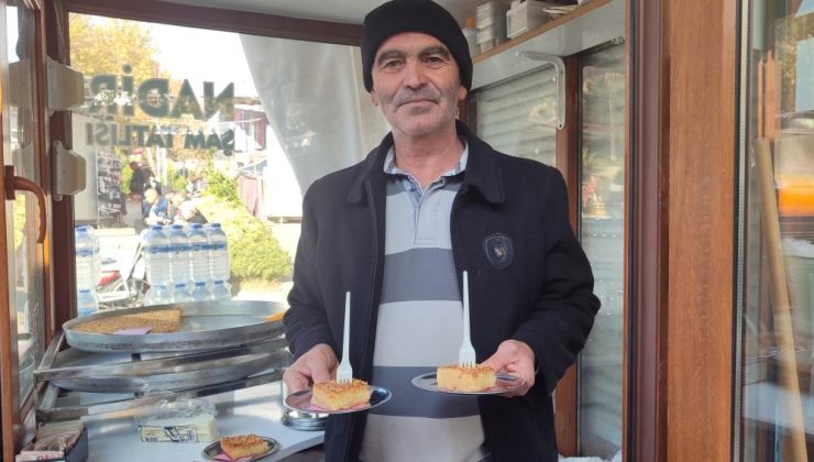 Şam tatlısı ile 38 yıllık baba mesleğini yaşatıyor
