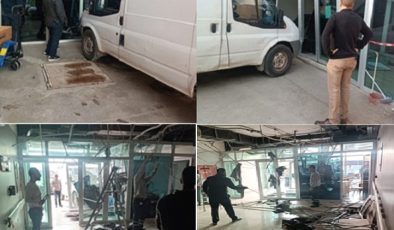 Fren yerine gaza basınca Tüp Bebek merkezine daldı