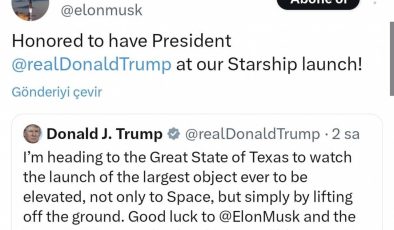 Trump, Starship uçuşunu izledi: tarihi an