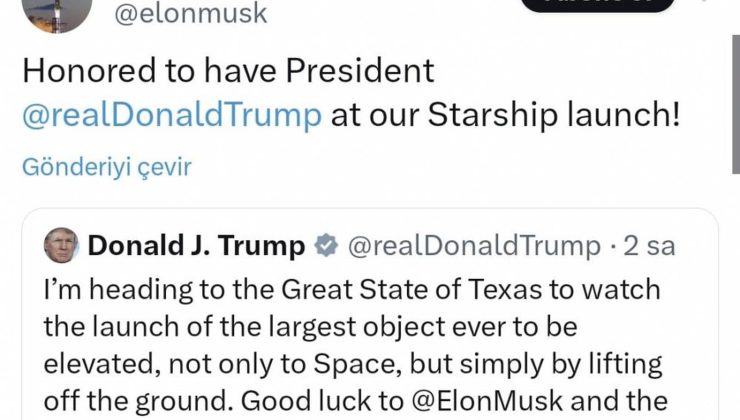Trump, Starship uçuşunu izledi: tarihi an