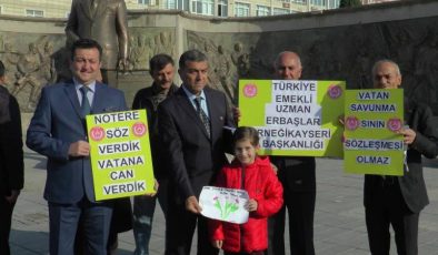Uzman çavuşlar özlük hakları için iyileştirme talep ediyor