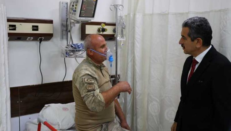 Vali Ekici, rahatsızlanan güvenlik korucularını hastanede ziyaret etti