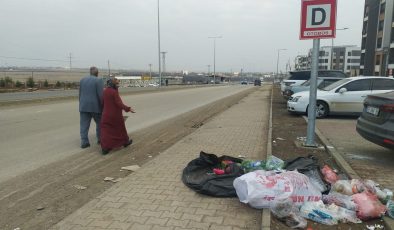 TOKİ Oğlaklı Konutlarında konteynır yok, çöpler sokakta