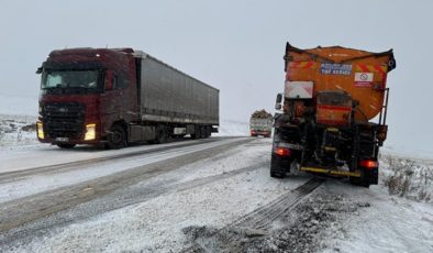 Ardahan’da çok sayıda araç buzlanma nedeniyle yolda kaldı