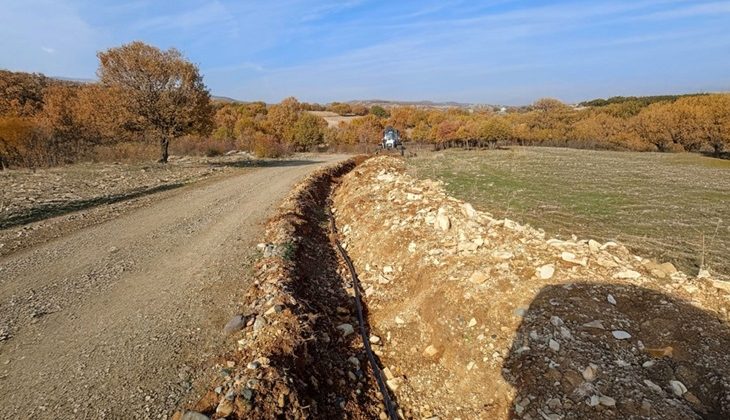 DİSKİ hat döşeyerek mezraya içme suyu sağladı