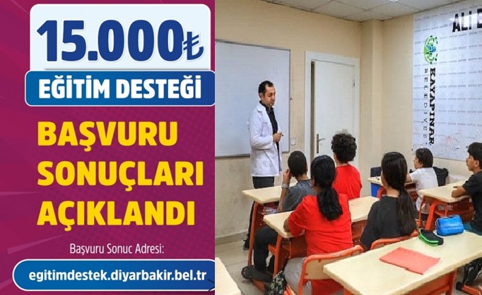 Diyarbakır’da 3 bin 632 öğrenciye eğitim desteği verilecek
