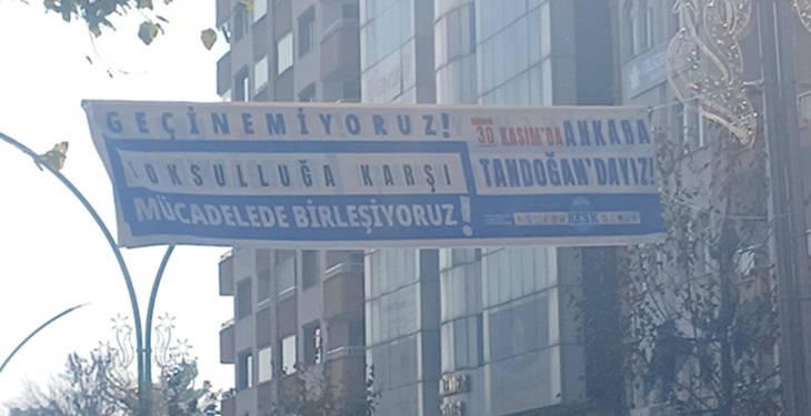 Diyarbakır’da “Geçinemiyoruz” Afişleri Asıldı