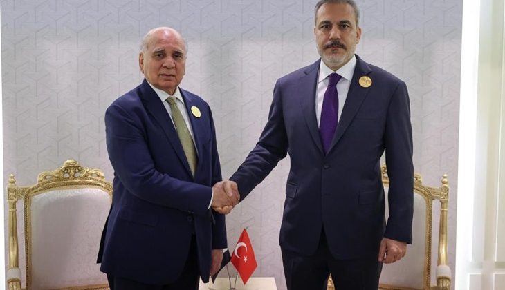 Dışişleri Bakanı Fidan, Iraklı mevkidaşı Hüseyin ile görüştü