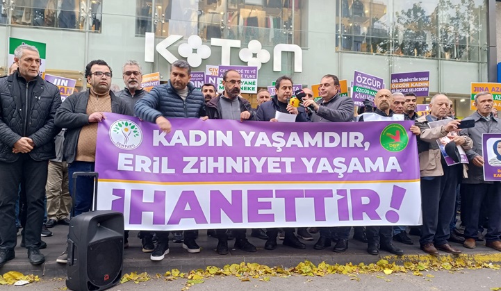 Diyarbakır’da Kadın cinayetlerine karşı açıklama