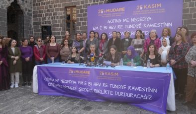 Belediye eş başkanları kadına yönelik şiddete karşı kampanya