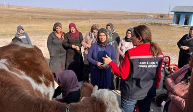 Kars’ta Büyükbaş Hayvancılık eğitimi verildi