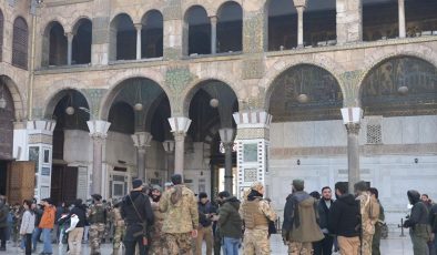 Şam’daki tarihi Emevi Camii görüntülendi