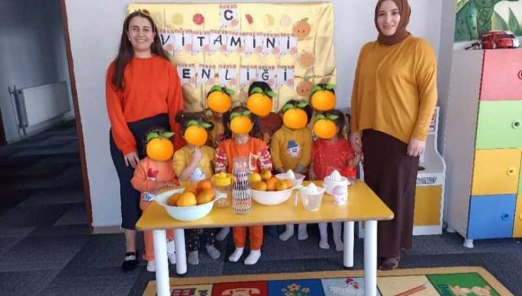 Diyadin’de miniklerle sağlıklı yaşam: C Vitamini Şenliği