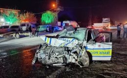 Kahramanmaraş’ta trafik kazası: 1 ölü, 2 polis yaralı