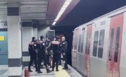 Batıkent metro istasyonunda yangın