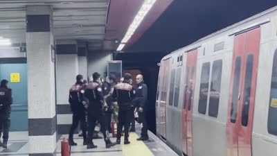 Batıkent metro istasyonunda yangın