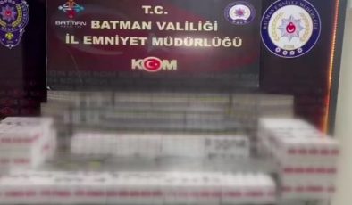 Batman’da 9 bin paket kaçak sigara ele geçirildi
