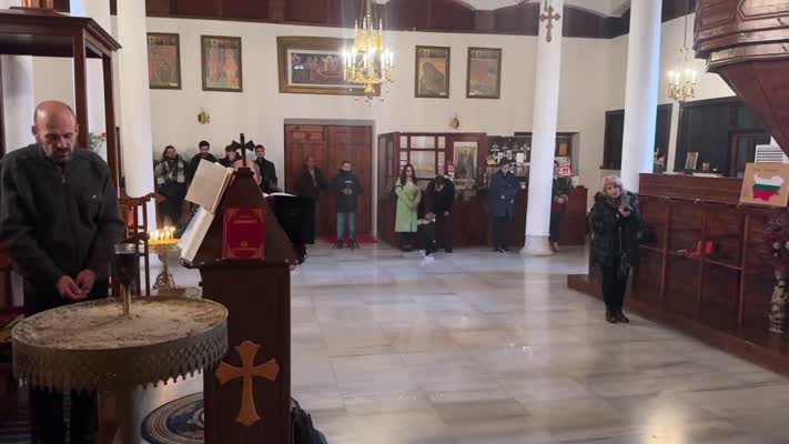 Bulgar Ortodoks Kilisesi’nde Noel ayini düzenlendi