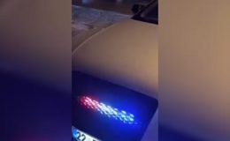 Çakar ve siren sistemli araca 218 bin lira ceza uygulandı