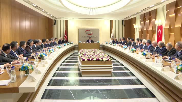 Cumhurbaşkanı Yardımcısı Yılmaz, Ankara Ticaret Odası yönetimi ile görüştü