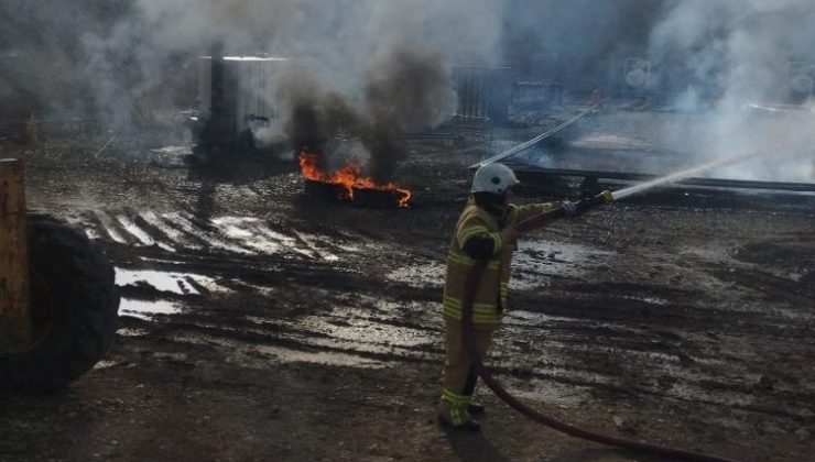 Diyarbakır Sur’da petrol kuyusunda yangın paniği