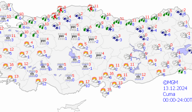 Diyarbakır bulutlu , doğuda kar yağışı bekleniyor