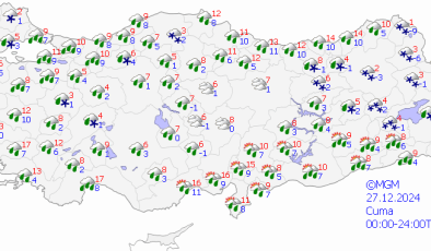 Diyarbakır ve çevresinde kuvvetli yağış uyarısı