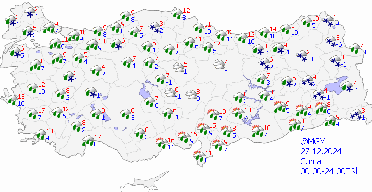 Diyarbakır ve çevresinde kuvvetli yağış uyarısı