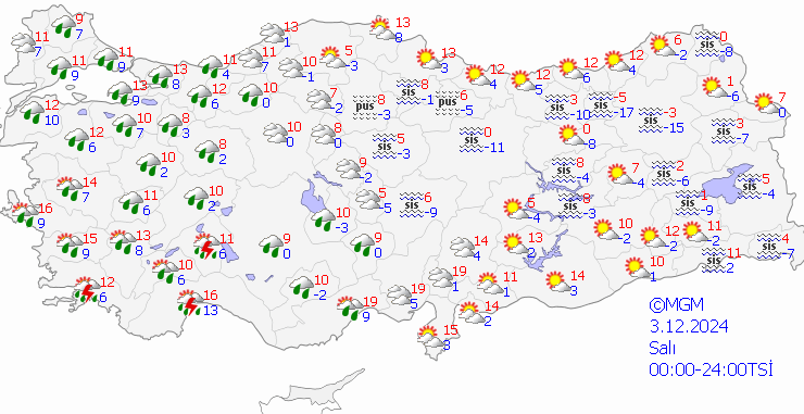 Diyarbakır’da az bulutlu, yurtta yağış etkili