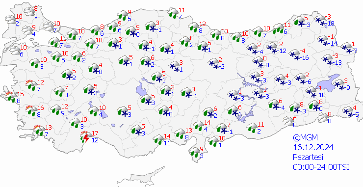 Diyarbakır’da kar ve yağmur etkili olacak