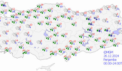 Diyarbakır’da sağanak uyarısı