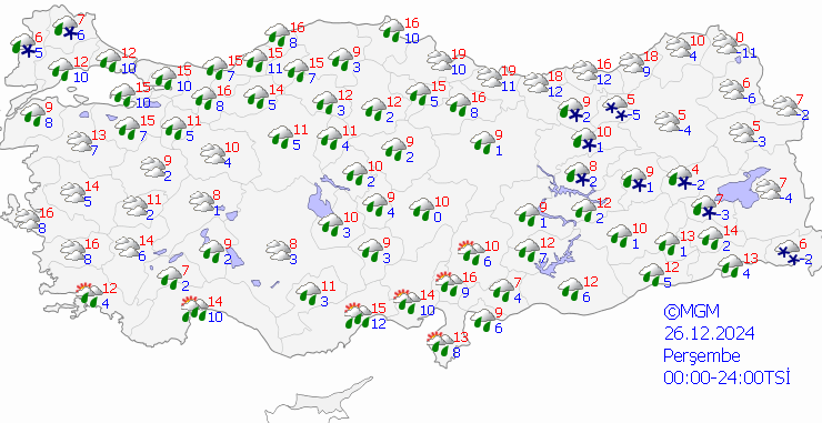 Diyarbakır’da sağanak uyarısı