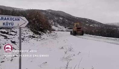 Elazığ’da kar nedeniyle kapanan 27 köy yolu ulaşıma açıldı