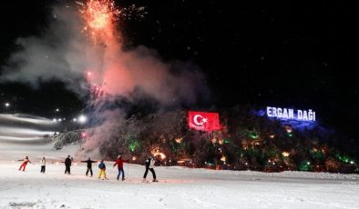 Ergan Kayak Merkezi’nde kar kalınlığı rekor kırdı