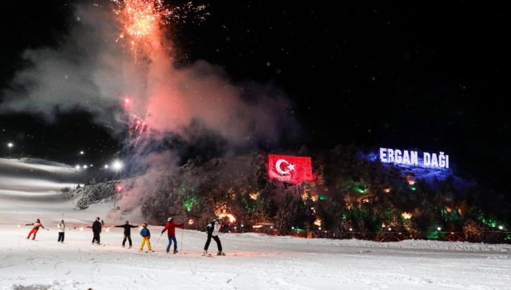 Ergan Kayak Merkezi’nde kar kalınlığı rekor kırdı