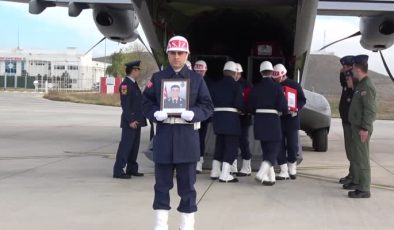Isparta’da helikopter kazasında şehit olan Teğmen Dağlı’nın cenazesi Amasya’ya getirildi